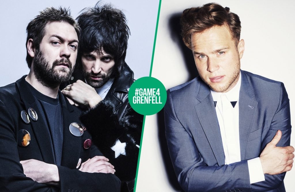 Stars of football and music come together for #Game4Grenfell